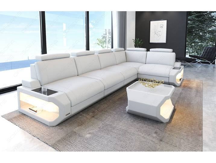 Leder-Ecksofa Siena L Lang Komfort & Stil