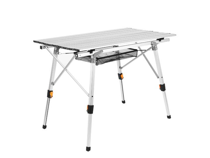 Campingtisch klappbar DOLF 90 x 51 cm silber