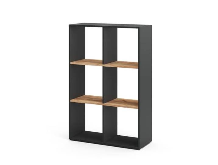 Vicco Raumteiler Karree, Anthrazit/Goldkraft Eiche, 72 x 107.8 cm geeignet zur Aufbewahrung und Trennung von Wohnbereichen
