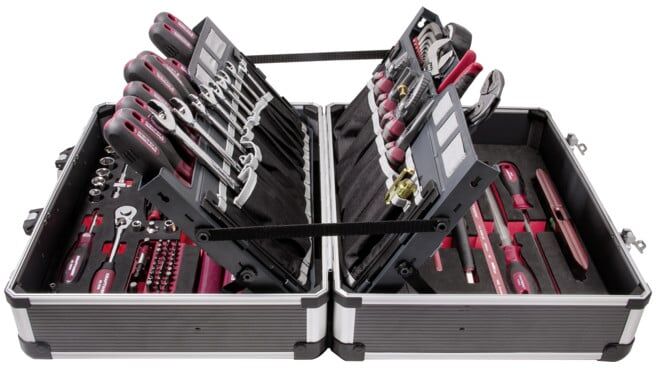 Boîte à outils de service, ERGO+HIGHTECH, 154 pcs. Kraftwerk (202.500.001)