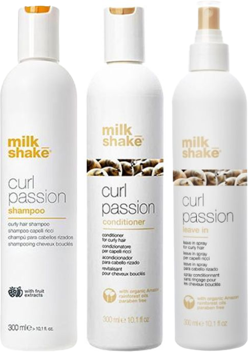 milk_shake curl passion shampoo 300ml, curl passion conditioner 300ml