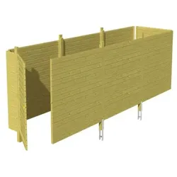 Skan Holz Abstellraum C5 für Carports - Profilschalung-farblich unbehandelt