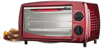 Brentwood TS-345R Red 4-slice Toaster Oven