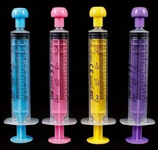 Inspired Finds 6 Pack Pet Feeding Syringe Set With Caps 0.34 Fl Oz 6 Pcs