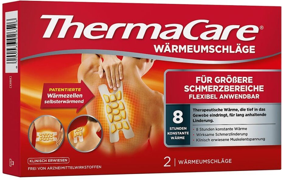 ThermaCare Wärmeumschläge für größere Schmerzbereiche - flexibel