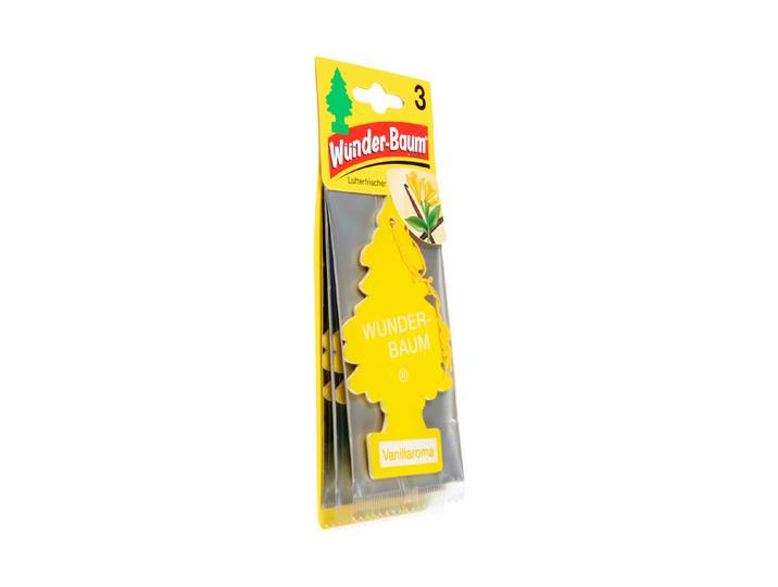 Wunderbaum Lufterfrischer Vanillaroma 19 × 8 × 2 cm 3 Stück