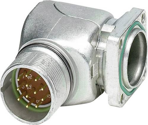 Phoenix Contact M23 Gerätesteckverbinder. gewinkelt. drehbar 1607814 RF-12P2N8AAC00 Silber Inhalt: 1St.