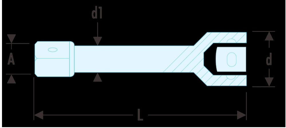 Facom Verlängerung 1" 200mm (M.210A)
