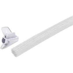 Shiverpeaks, Kabelschutz + Kabelführung, --Flexibler Kabelkanal Set, 19mm, weiss, 7,5m (Kabelkanal, 750 cm)