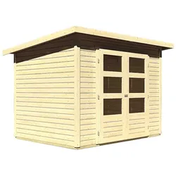 Karibu Gartenhaus Castano (Stockach) 3 - 19 mm inkl. gratis Expressversand naturbelassen 246 x 186 cm