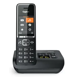 Gigaset Comfort 550A Schnurlostelefon mit Anrufbeantworter schwarz