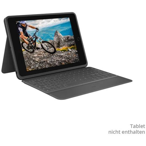 Logitech Rugged Folio - Tastatur und Foliohülle - Apple Smart connector - QWERTY - Nordisch (Dänisch/Finnisch/Norwegisch/Schwedisch) - Grap