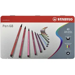 Stabilo, Malstifte, Pen 68 Premium-Filzstift (40x)