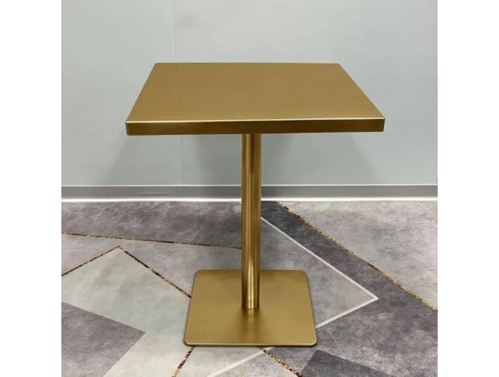 MDEUFYWEGB Kleiner runder Tisch aus Edelstahl, Bistro-Stehtisch Runder Bistrotisch aus Edelstahl für Küche Bar Esszimmer, moderner Stehtisch(F,50cm/19.6in)