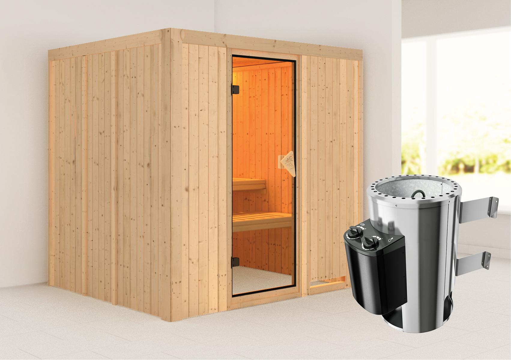 KARIBUHOLZT Sauna Daria Front 3,6kW int.Strg bronz.GGT 08288736