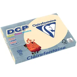 Clairefontaine DCP Kopierpapier, DIN A4, 120g/qm, für Vollfarbdrucke, satiniert, elfenbein