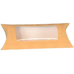 250 Wrap Boxen Wrap to go Verpackung Papier mit Kunststoff Sichtfenster 183x114x44mm