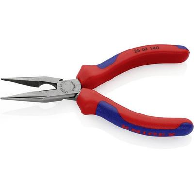 Knipex 25 02 140 Elektronik- u. Feinmechanik Flachrundzange Gerade Vanadium Elektrostahl 140 mm