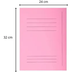 Exacompta, Mappe, Aktenmappe A4 240g rosa (A4)