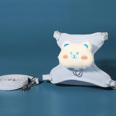 Fusion Finds Escape Proof Cat Harness And Leash Set Adjustable Cat Harness For Cats, Kittens & Small Puppies blue m