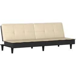 Helloshop26 - Schlafsofa aus cremefarbenem Stoff 02_0020414