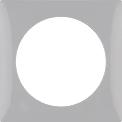 Berker 918272507 Rahmen 1fach Integro Flow grau glänzend
