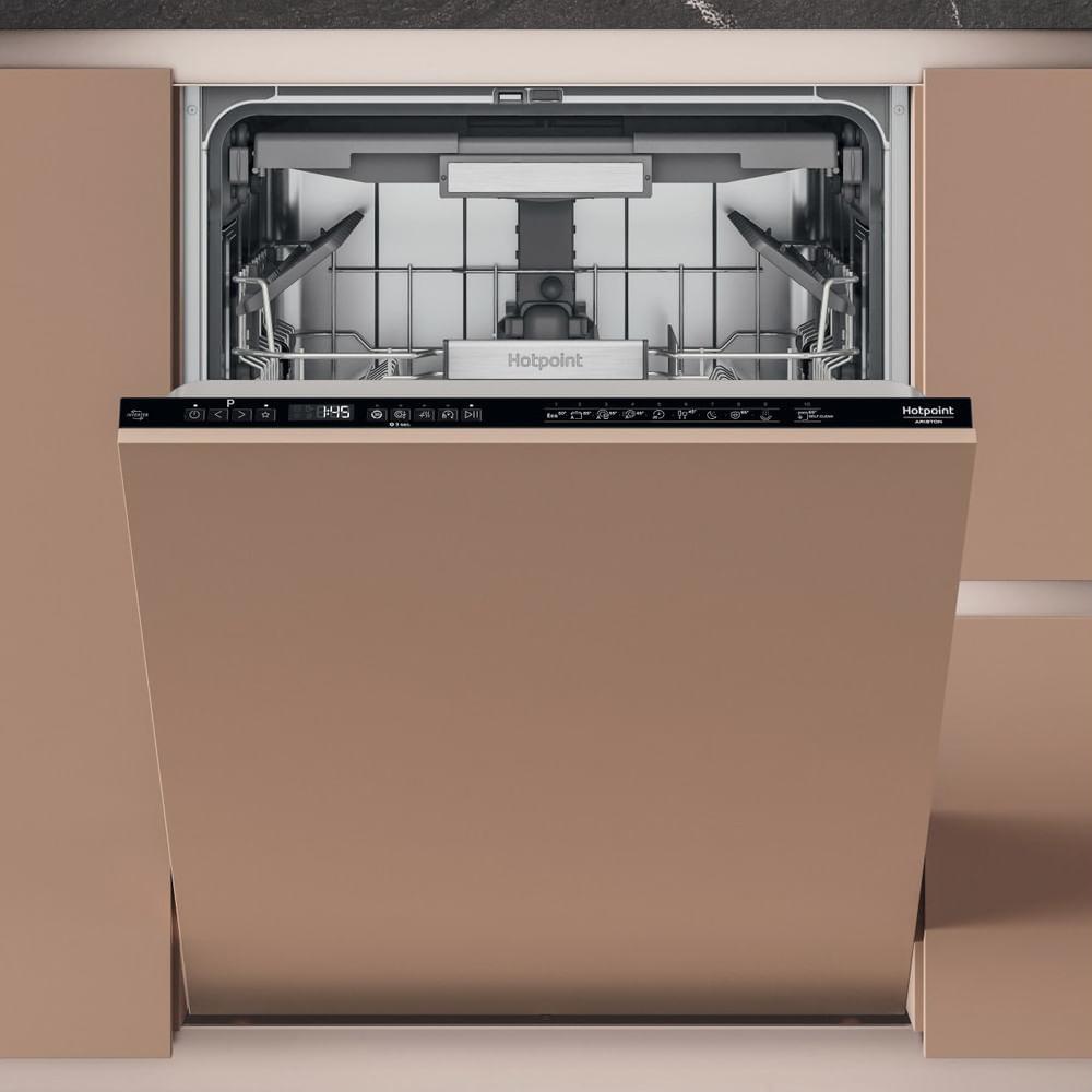 Hotpoint HM7 42 L, Voll integriert, Standardgröße (60 cm), Schwarz, 1,3 m, 1,55 m, 1,5 m