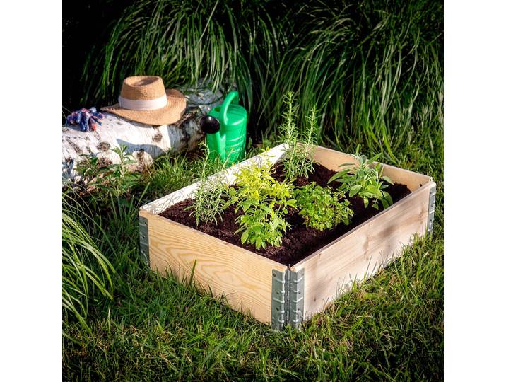 KADmankind-Boîte à légumes surélevée en bois massif, lapin, lit de jardin