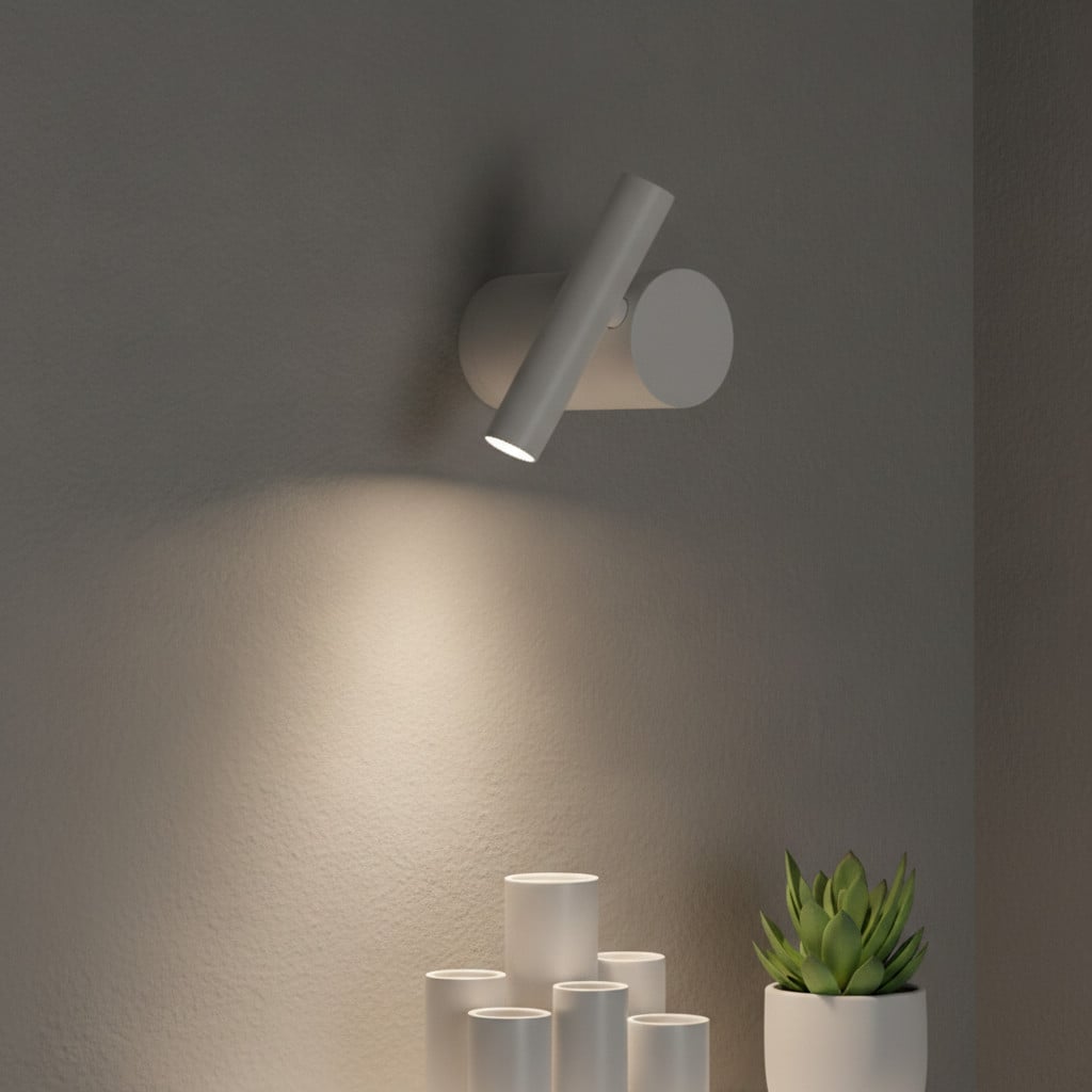 Lyora Wandlamp Ciclo wit van aluminium en metaal