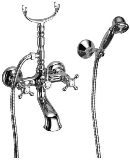Herzbach Anais Classic Wannenarmatur 32402000101 chrom, Aufputz, Kreuzgriff