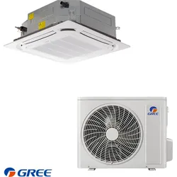 Gree GUD35T1 + GUD35W1/NhA-S Kassettenklimaanlage – 12.000 BTU, A++/A+, WLAN, 360°-Luftstrom, bis zu 23 m2