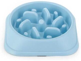 Uplifted Finds Anti Gulping Interactive Slow Feeder Bowl sky Blue