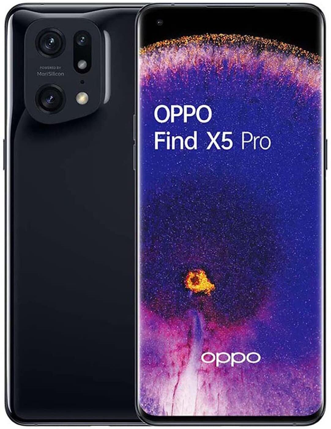 Oppo Find X5 Pro 5G   12 GB   256 GB   Dual-SIM   Glaze Black - Refurbished