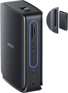 Anker Nano Docking Station (13-in-1, Triple Display, Built-In Removable Hub)