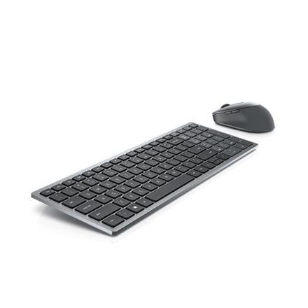 Dell Pro Plus KM7120W draadloze toetsenbord en muis set - Russisch QWERTY - Grijs Titanium