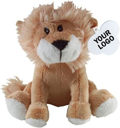 Peluche publicitaire lion Frank polyester peluche brun