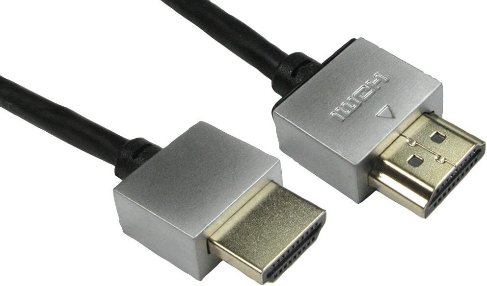 Cables Direct 1m Super Slim HDMI Cable in Black