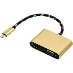 ROLINE GOLD Display Adapter USB Typ C - VGA + HDMI 12.03.3165