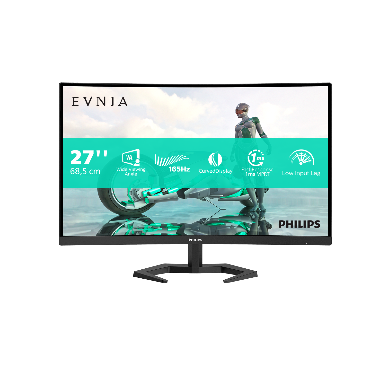 Philips Evnia 27M1C3200VL 27 Zoll Full HD VA Panel 16:9 165 Hz Curved Monitor