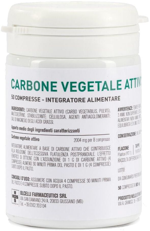 OLCELLI FARMACEUTICI Srl CARBONE VEG.ATT.50Cpr OLCELLI