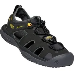 KEEN Herren Trekkingsandale SOLR SANDAL M-BLACK/GOLD, Größe 45 in Grau Grau
