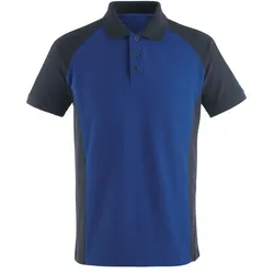 Polo-Shirt "BOTTROP" Unique - XXL - kornblau/schwarz
