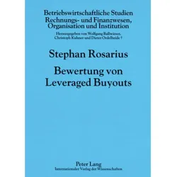Bewertung von Leveraged Buyouts, Fachbücher von Stephan Michael Rosarius