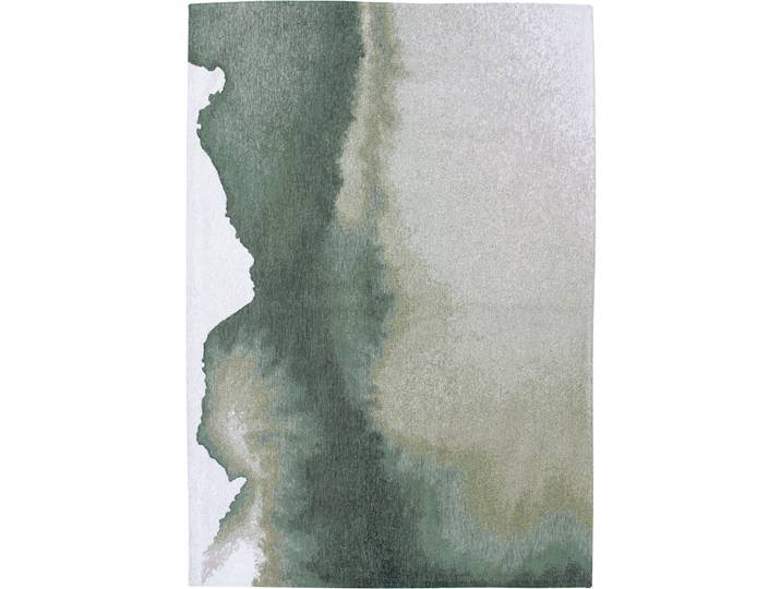 Teppich Lagoon Dunkelgrün, Hellgrün, Weiss Anderes Muster Polyester 80 x 150 cm - Teppich