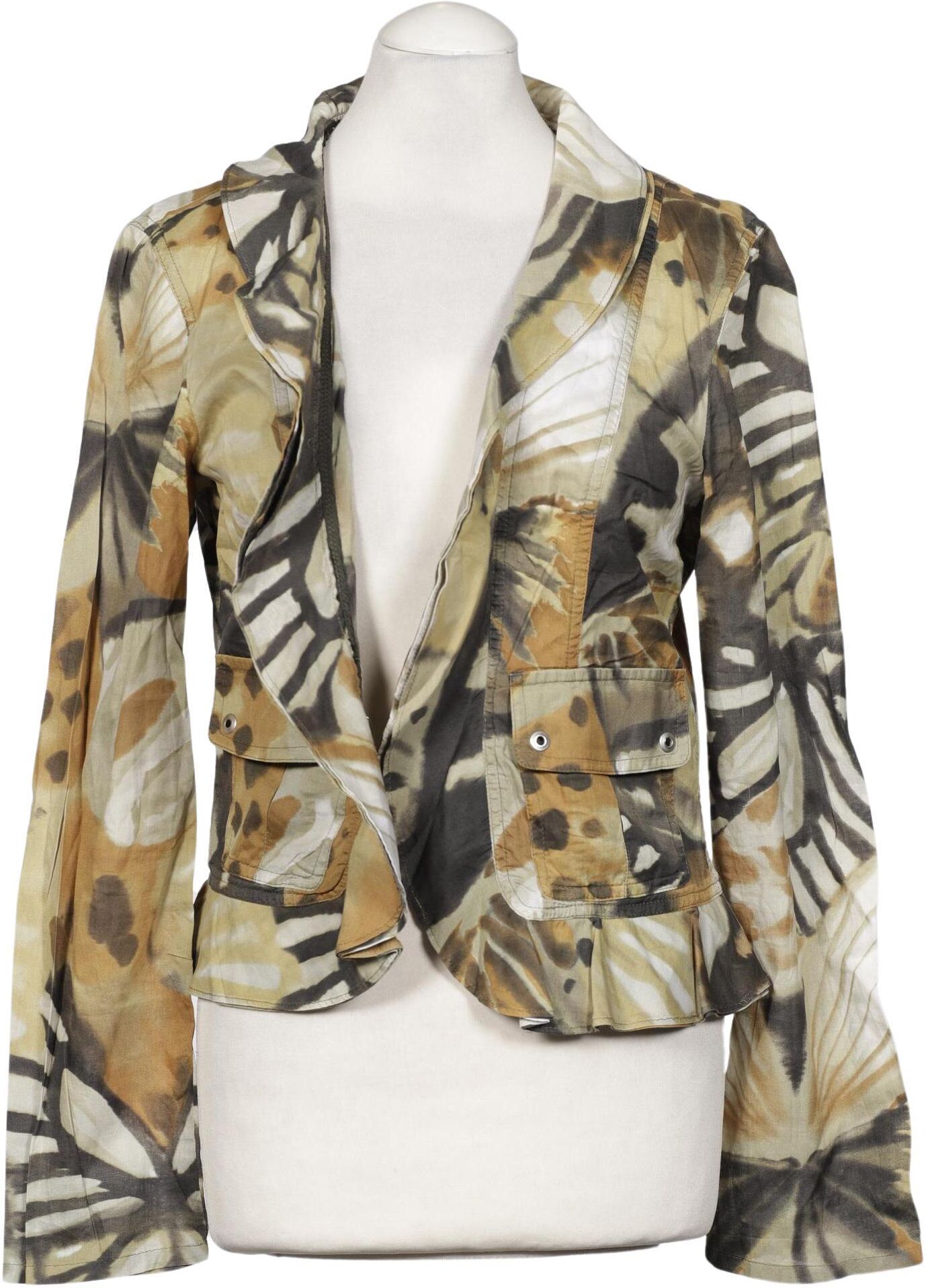 Cain Damen Blazer, Mehrfarbig, Gr. EU 38 (Marc Cain N3), Baumwolle - Second Hand