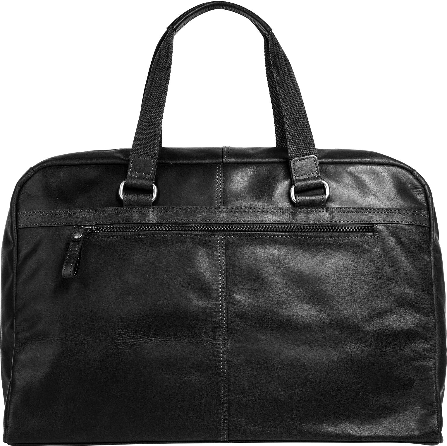 Reisetasche SANSIBAR "SANSIBAR Herren, Damen echt Leder", Damen, Gr. B/H/T: 50cm x 33cm x 20cm onesize, schwarz, Leder, leicht glänzend, unifarben, Taschen Reisetasche, echt Leder schwarz B/H/T: 50cm x 33cm x 20cm onesize