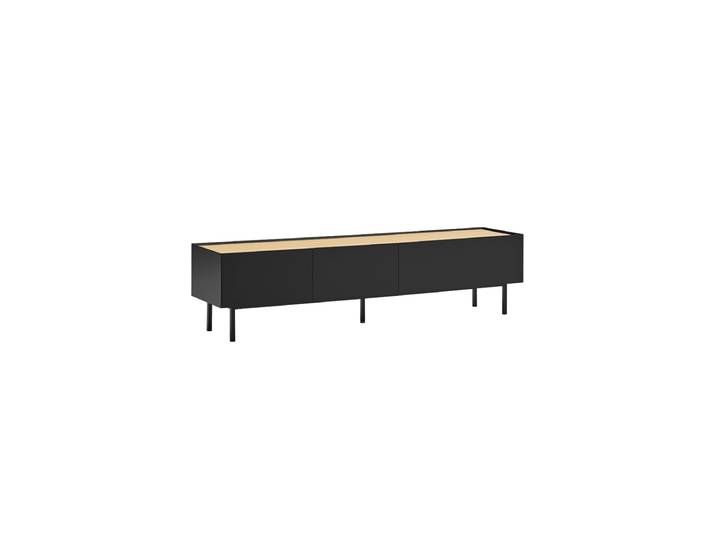 Design Lowboard „Arista“ Eiche Schwarz Teulat