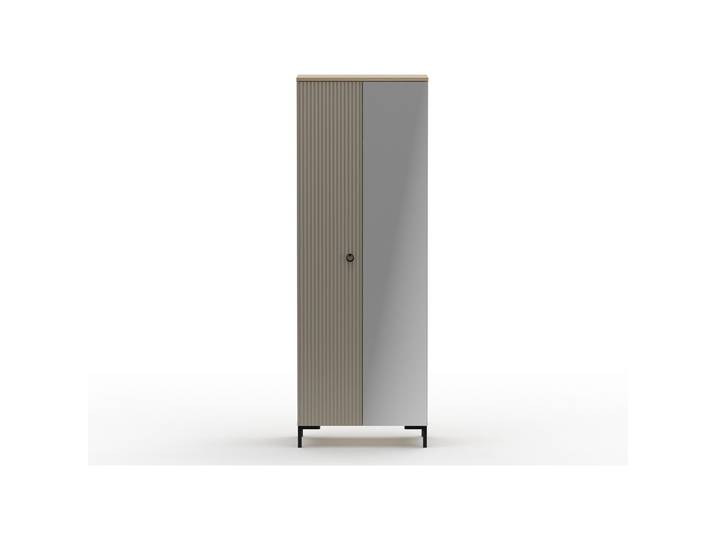 Hoppers Garderobenschrank taupe - Material: Holzwerkstoff - 497