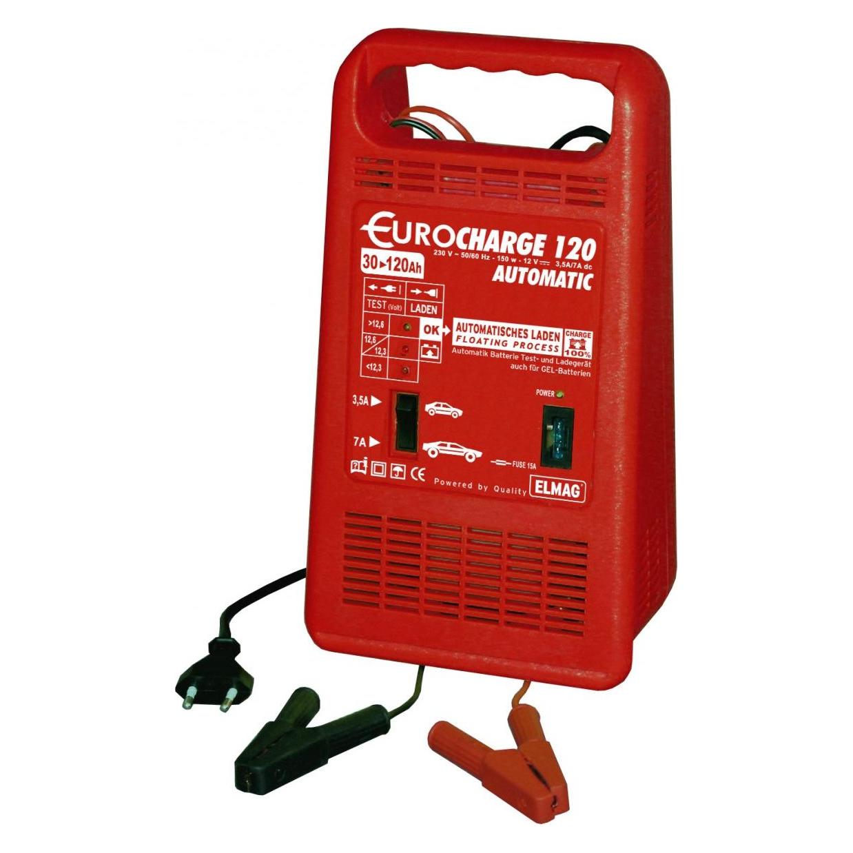 Elmag Batterie-Test-/Ladegerät Eurocharge 120 (7 A, 12V) (55041)