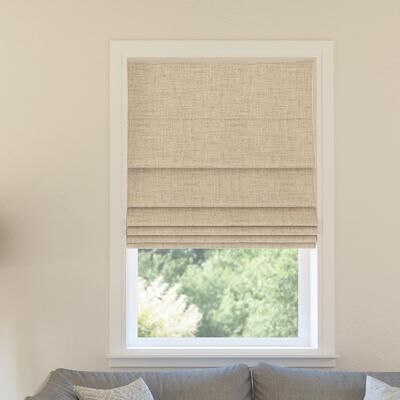Sun Zero Somerton Textured Total Blackout Cordless Roman Shade